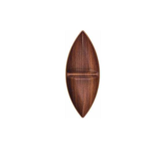 Менажница Attribute MADERA NOCHE 2 секции, лодочка APM237