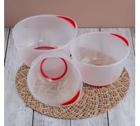 Набор мисок GONDOL 3 шт., 1.5л+2л+2.5л, с антискользящим дном G-480