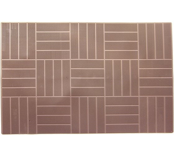 Коврик придверный MELODIA della vita Parquet 40x60 см, коричневый MK030 21499
