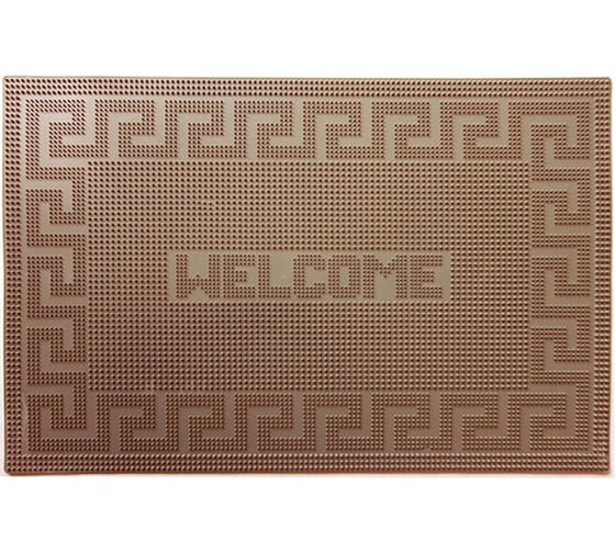 Коврик придверный MELODIA della vita Welcome 40x60 см, коричневый MK033 21502 1
