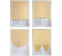 Жалюзи плиссе DIVINO DelDecor Бежевый, 90x190 см PL-90-004