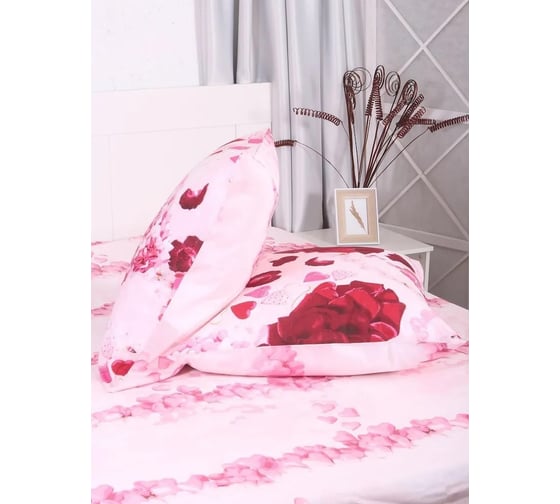 Комплект постельного белья Melissa 952105/002 евро Любовь н(2) 70х70 см 4630123407262