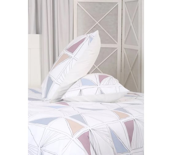 Комплект постельного белья Melissa 962111/13 евро MOSAIC н(2) 50х70 см поплин 4630123408245