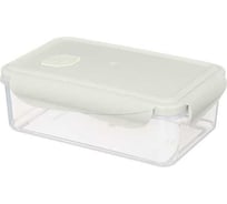 Контейнер для продуктов герметичный прямоугольный Phibo с клапаном, ECO STYLE, 1.1л, светло-серый 433121430