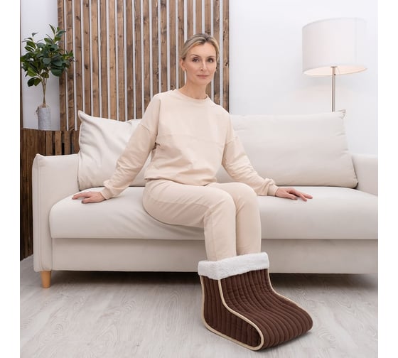 Электрогрелка для ног EcoSapiens Slippers, электросапог, 30х30х20 см S288