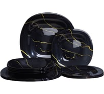 Набор столовый LUMINARC NEO CARINA ORCU BLACK 12 предметов 4 персоны V9002-12ECOM