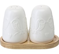 Набор для соли и перца Liberty Jones Birds of Paradise, на деревянной подставке LJ0000341