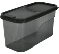Контейнер для сыпучих продуктов МУЛЬТИДОМ 1.2 л графит 461 204