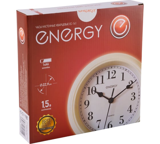 Настенные часы Energy модель ЕС-141w кварцевые 102265