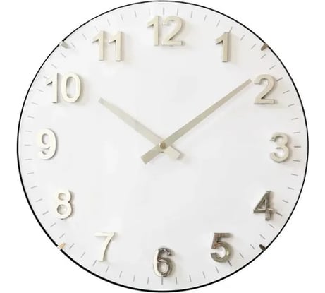 Часы настенные Apeyron круглые, цвет корпуса белый, пластик, Ø30,5см/ PL200926