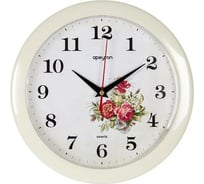Настенные круглые часы Apeyron цвет корпуса слоновая кость, пластик, 23 см PL200910
