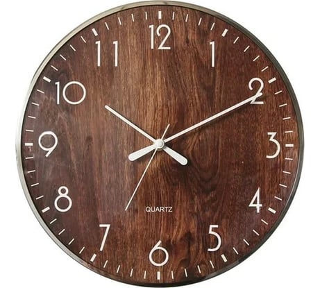 Настенные круглые часы Apeyron цвет корпуса серебристый, металл, 33 см ML200917