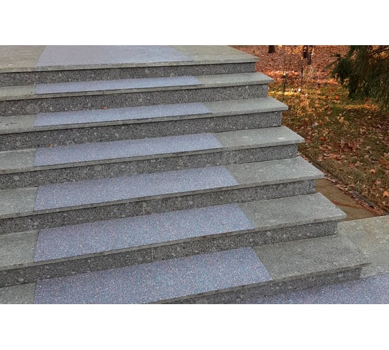 Противоскользящие резиновые накладки на ступени Alegria Protect step 1250x300x4 мм 3 шт 1253004PST