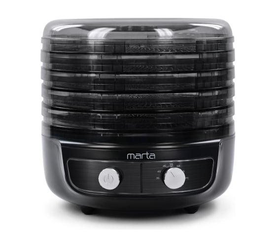 Сушилка для фруктов, овощей MARTA черный жемчуг MFD-8015PS 37336