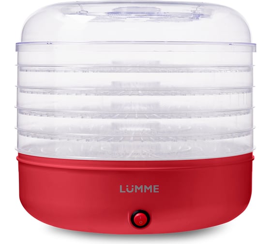 Сушилка для фруктов, овощей LUMME красный рубин LFD-105PPк