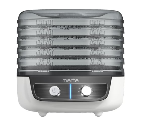 Сушилка для фруктов, овощей MARTA темный обсидиан MFD-8015PSт
