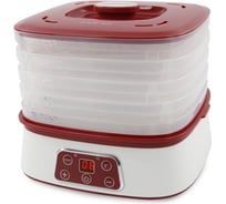 Сушилка для фруктов, овощей MARTA красный рубин MT-1947 31100