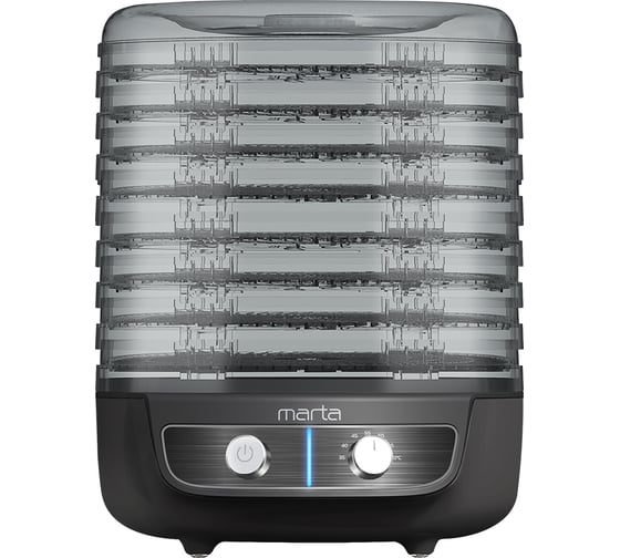 Сушилка для фруктов, овощей MARTA черный жемчуг 11 поддонов 8+3 пастила MFD-8083PSч 1