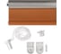 Рулонная штора PRAKTO Blackout Silver 160х175см оранжевый 7794892 5