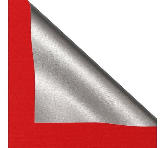 Рулонная штора PRAKTO Blackout Silver 140х175см алая 7795264