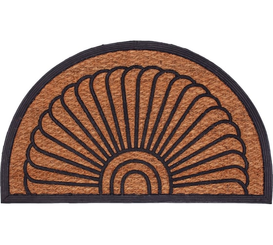 Придверный кокосовый коврик ComeForte FLOORTEX 45х75 см полукруглый CM-H201