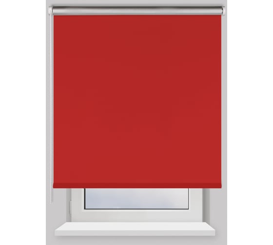 Рулонная штора PRAKTO Blackout Silver 160х175см алая 7795271 1