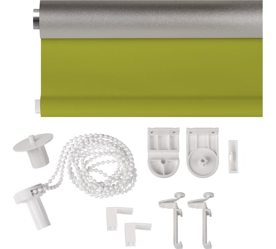 Рулонная штора PRAKTO Blackout Silver 50х160см зеленый 7795066