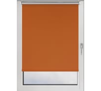 Рулонная штора PRAKTO Blackout Silver 90х160см оранжевый 7794847