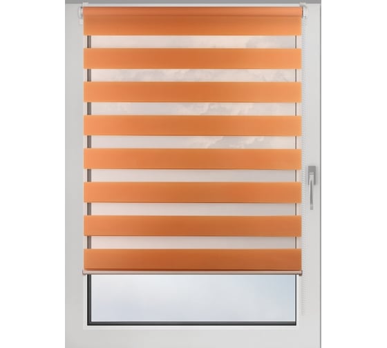 Рулонная штора PRAKTO Day&Night 80х150см персик 59971858 1