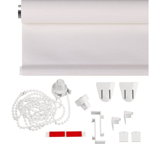 Рулонная штора PRAKTO Shantung 50х160см белый 7792201