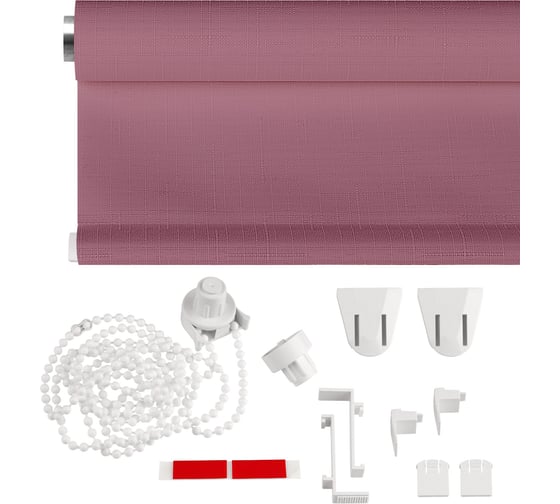 Рулонная штора PRAKTO Shantung 60х160см фиолетовый 7793208
