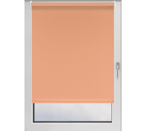 Рулонная штора PRAKTO Shantung 55х150см персиковый 7793338