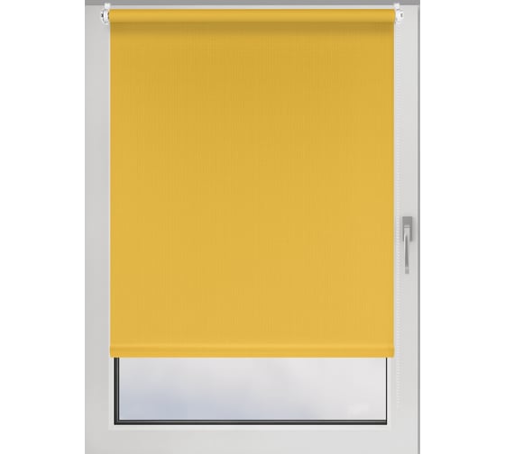 Рулонная штора PRAKTO Shantung 80х150см желтый 7793666 1