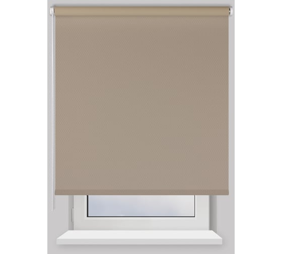 Рулонная штора PRAKTO Ribbed 160х175см бежевый 6530208 1