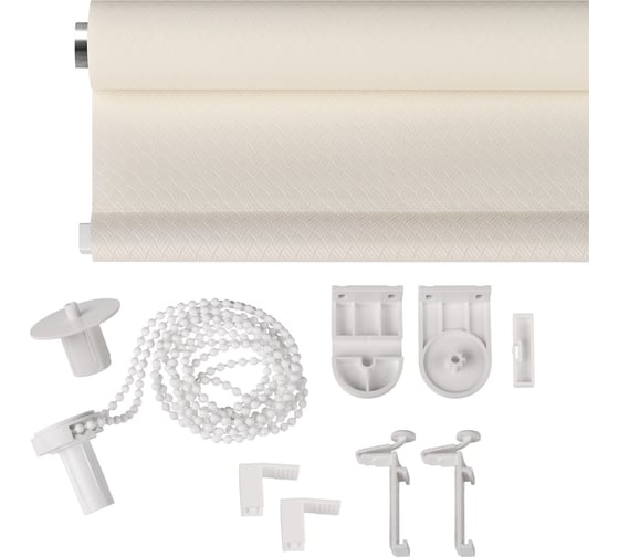 Рулонная штора PRAKTO Ribbed 60х160см белый 6530031
