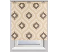 Рулонная штора PRAKTO Geometry 100х190см Капля серая 16324376