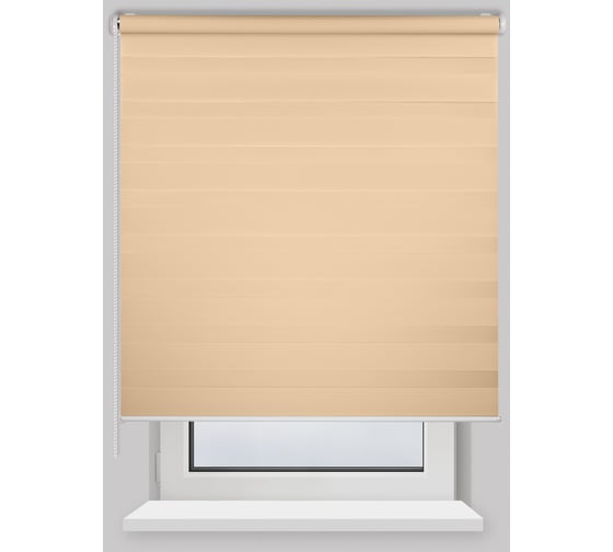 Рулонная штора PRAKTO Day&Night 180х175см кремовый 8312166 1