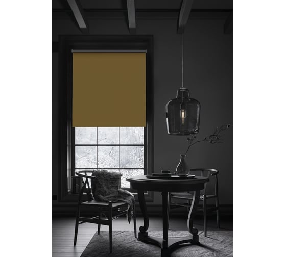 Рулонная штора PRAKTO Blackout Silver 40х160см медовый 7794922