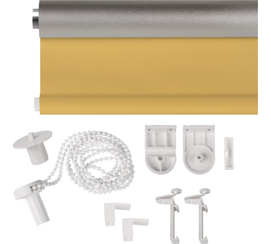 Рулонная штора PRAKTO Blackout Silver 40х160см медовый 7794922