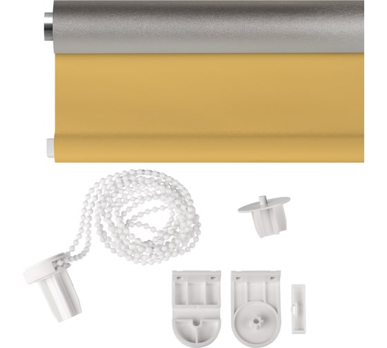 Рулонная штора PRAKTO Blackout Silver 140х175см медовый 7795011