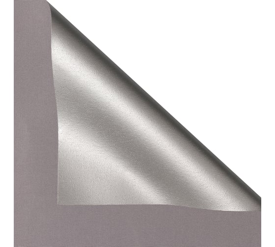 Рулонная штора PRAKTO Blackout Silver 140х175см серый 7792157
