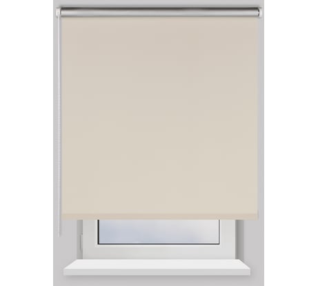 Рулонная штора PRAKTO Blackout Silver 200х175см светло-бежевый 7794656