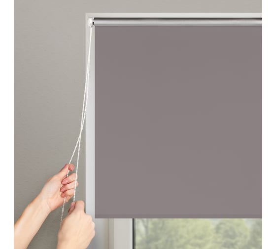 Рулонная штора PRAKTO Blackout Silver 160х175см серый 7792164