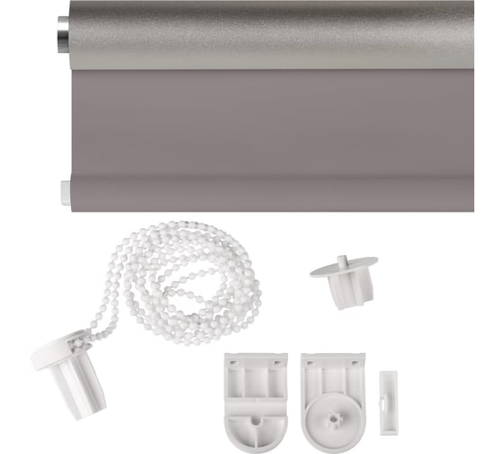 Рулонная штора PRAKTO Blackout Silver 160х175см серый 7792164