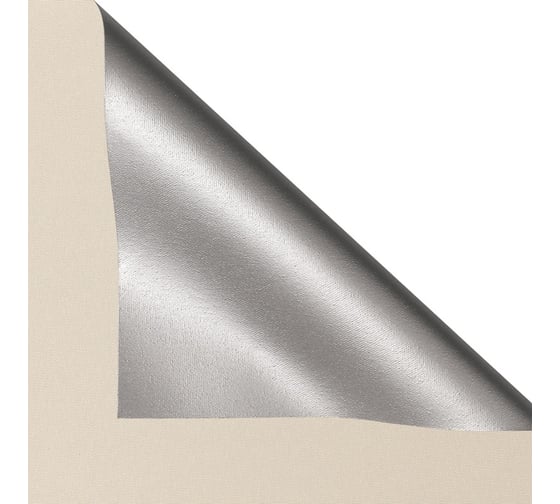 Рулонная штора PRAKTO Blackout Silver 140х175см светло-бежевый 7794625