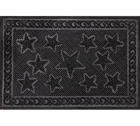 Придверный резиновый коврик ComeForte PIN MAT Звездочки 40х60 см PM-010