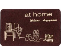 Влаговпитывающий коврик ComeForte ВЕЛЮР УЮТНЫЙ ДОМ 50х80 см черный TCLR/W-103