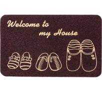 Влаговпитывающий коврик ComeForte ВЕЛЮР ТАПОЧКИ 50х80 см черный TCLR/W-203