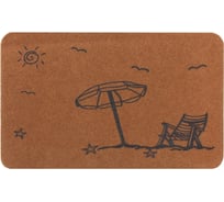 Влаговпитывающий коврик ComeForte ВЕЛЮР ПЛЯЖ 50х80 см бежевый TCLR/W-501