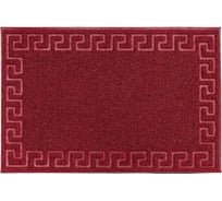 Придверный пористый коврик ComeForte Meander 60х90 см бордовый LM-18